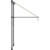 Tenda na uvlačenje krem 150 x 150 cm od tkanine i čelika | shoptok.hr