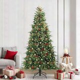  Umjetno božićno drvce s nogom s stalakom Zelena 240 cm PE i PVC | shoptok.hr