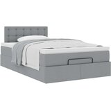 vidaXL Okvir kreveta s madraca svijetlosivi 120x200cm od tkanine | shoptok.hr