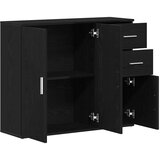  Komoda crni hrast 91x29 5x75 cm Inženirsko drvo - Crni hrast 1 | shoptok.hr