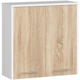 AKORD VISIČNA OMARA 60 cm FIN 2D BELE / SONOMA, (21714052) | Shoptok.si