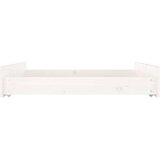 vidaXL Ladice za krevet 2 kom bijele od masivne borovine | shoptok.hr