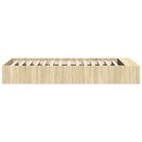  Okvir za krevet boja hrasta 90 x 190 cm od konstruiranog drva | shoptok.hr