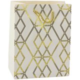  Paper Gift Bag Elegant Gold Patterns 23 x 18 x 10.5 cm | shoptok.hr
