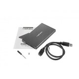 Natec RHINO GO, Spoljno kućište za HDD/SSD 2.5", SATA III, USB3.0, Aluminijum | ePonuda.com