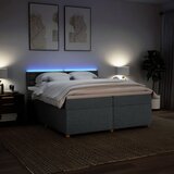  Krevet s oprugama i madracem tamnosivi 200 x 200 cm od tkanine | shoptok.hr
