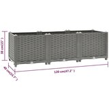  Visoka greda 120x40x38 cm polipropilen, (20594870) | Shoptok.si