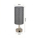  Brilagi - Stona lampa sa USB portom TABLON 1xE27/25W/230V bež/siva | Eponuda.com