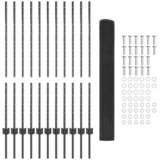  Zavarena žičana ograda s postom 25 x 1,2 m Siva Mreža | shoptok.hr