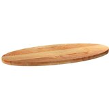 Stolna ploča svjetlosmeđa 120x60x4 cm ovalna masivna hrastovina | shoptok.hr