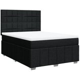 Krevet s oprugama i madracem crni 160x200 cm od tkanine | shoptok.hr