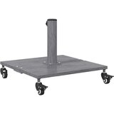  Baza za suncobran Tamno siva drvena izgled 45 x 45 x 31,5 cm | Eponuda.com