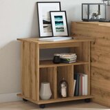 vidaXL Omarica na kolesih artisan hrast 60x45x60 cm inženirski les | Shoptok.si