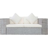 vidaXL 2-dijelni set sofa od prirodnog ratana s jastucima sivi | shoptok.hr