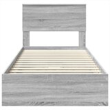  Krevet s od storage Siva Sonoma 75 x 190 cm Konstruirano drvo | shoptok.hr