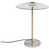 Zuiver LED zatemnitvena namizna svetilka s steklenim senčilom v sivi in zlati barvi (višina 42 cm) Float – Cene
