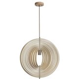  Drveni luster na sajli 1xE27/60W/230V prečnik 50 cm masiv/furnir/kaučukovac | Eponuda.com