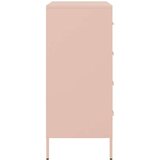  Komoda ružičasta 68 x 39 x 89 cm čelična | shoptok.hr