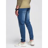 Ombre Men's wash-effect denim JOGGERS pants - blue | ePonuda.com