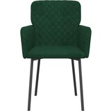  Jedilna stola 2 kosa temno zelen žamet, (20699571) | Shoptok.si