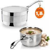 KADAX Pot, jeklena ponev, 1,8 l, ročaj, plin, indukcija, nerjaveče jeklo, (5000355884) Cene