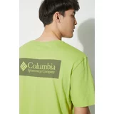 Columbia Pamučna majica North Cascades boja: zelena, s tiskom