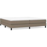  Krevet s oprugama i madracem smeđesivi 200x200 cm od tkanine | shoptok.hr