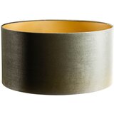 QAZQA Velours lampenkap groen met gouden binnenkant 50/50/25 Cene