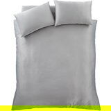Catherine Lansfield Siva posteljnina 135x200 cm Silky Soft - Catherine Lansfield Cene