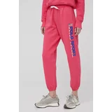 Polo Ralph Lauren Hlače za žene, boja: ružičasta, s tiskom