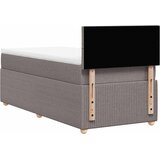  Krevet s oprugama i madracem smeđesivi 90x190 cm od tkanine | shoptok.hr