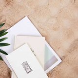 vidaXL Dežnik iz umetnega zajčjega krzna 4 pcs Bež 130 x 150 cm | Shoptok.si