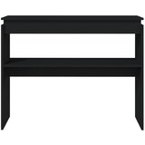  Konzolni stol crni 102 x 30 x 80 cm od konstruiranog drva | shoptok.hr