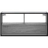 vidaXL TV omarica siva sonoma 80x31x39,5 cm inženirski les in kovina | Shoptok.si