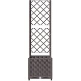  Vrtna sadilica s rešetkom smeđa 40 x 40 x 136 cm PP | shoptok.hr