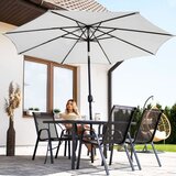  Vrtni suncobran 300 cm svijetlo sivi | shoptok.hr