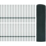  Zavarena Ograda sa 44 U Stupova Zeleni 0.8x100 m Čelik | shoptok.hr