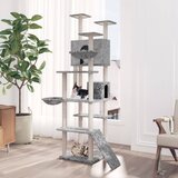  Penjalica za mačke sa stupovima za grebanje svjetlosiva 191 cm | shoptok.hr