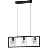 Eglo visilica Jubily 43663, 3x E27, 77 cm, crna/pocinčana | shoptok.hr
