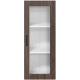  Zidni stakleni ormarić Smeđi hrast 40 x 31 x 100 cm | shoptok.hr