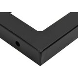  Zidna polica za Lavabo - Umivaonik od čelika i masivne bukovine - Smeđa i crna 50 x 50 x 2.5 cm 1 Pravokutno | shoptok.hr