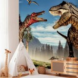  Foto tapeta - Fighting Dinosaurs 400x280 Vodootporna | shoptok.hr