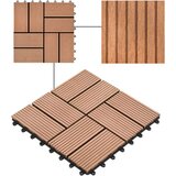 vidaXL Talne plošče 22 kosov 30x30 cm 2 m² WPC rjave | Shoptok.si