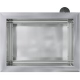  Vrtna posuda za sadnju s LED svjetlom Srebrna 30 x 40 x 30 cm Slike
