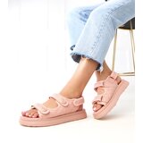  Pink Sandals with Adjustable Straps Brodni | shoptok.hr