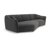 Cosmopolitan Design Tamno siva baršunasti kutna garnitura Tokyo – | shoptok.hr