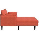  Preveliki šezlong Crvena narančasta Baršunasta tkanina - Crvena narančasta 101 cm | shoptok.hr