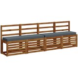  Jastučići za klupe - 2 dijela VUGHT 2 pcs 100% poliester Plava | shoptok.hr