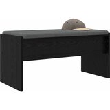  Klupa za hodnik s jastukom Crni hrast 83 x 38 x 40 cm | shoptok.hr