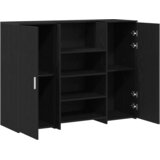  Recepcijski stol crni hrast 135x50x103,5 cm konstruiranog drva | Eponuda.ba